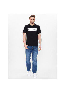 Mustang Тишърт Alex 1013223 Черен Regular Fit - Pepit.bg