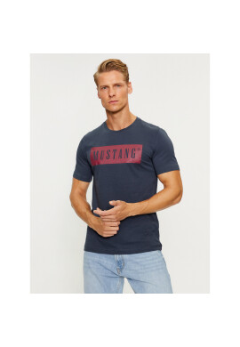 Mustang Тишърт Alex 1013223 Тъмносин Regular Fit - Pepit.bg