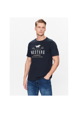 Mustang Тишърт Alex 1013749 Тъмносин Regular Fit - Pepit.bg