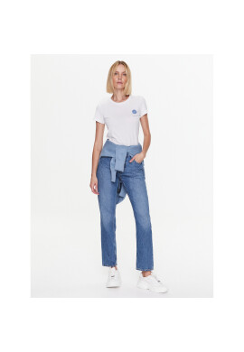 Mustang Тишърт Alexia C Chestprint 1013384 Бял Slim Fit - Pepit.bg