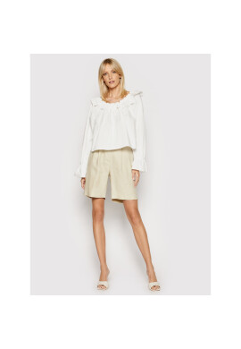 NA-KD Блуза Ruffle 1018-006842-0001-581 Бял Regular Fit - Pepit.bg