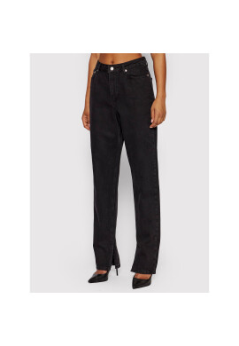 NA-KD Дънки Side Slit 1018-008282-0002-581 Черен Regular Fit - Pepit.bg