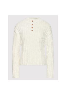 NA-KD Пуловер 1018-007521-0001-003 Бял Regular Fit - Pepit.bg