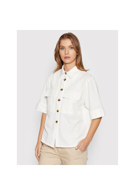 NA-KD Риза 1018-008324-0244-581 Бял Oversize - Pepit.bg