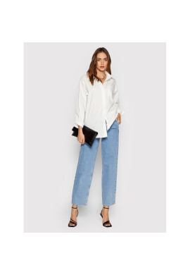 NA-KD Риза Basic 1018-008584-0001-581 Бял Oversize - Pepit.bg