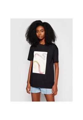 NA-KD Тишърт Printed Черен Loose Fit - Pepit.bg