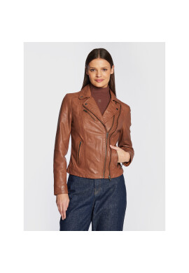 NAF NAF Кожено яке Camilla DNL3Z Кафяв Regular Fit - Pepit.bg