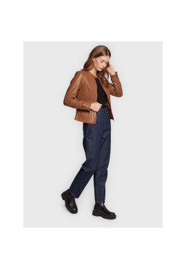 NAF NAF Кожено яке Czuni THNL12 Кафяв Regular Fit - Pepit.bg