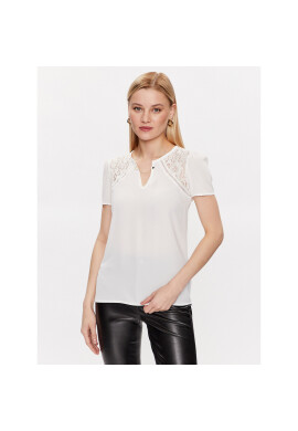NAF NAF Тишърт Ojasper XENT113 Екрю Regular Fit - Pepit.bg
