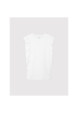 NAME IT Блуза 13206405 Бял Slim Fit - Pepit.bg