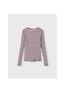 NAME IT Блуза 13206674 Бордо Slim Fit - Pepit.bg