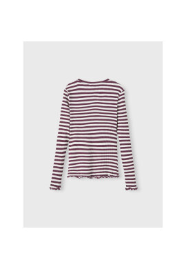 NAME IT Блуза 13206674 Бордо Slim Fit - Pepit.bg