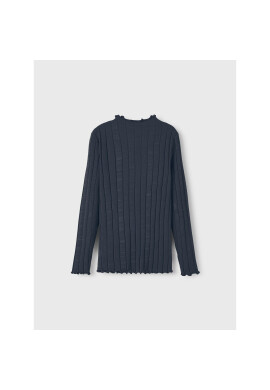 NAME IT Блуза 13211597 Тъмносин Slim Fit - Pepit.bg
