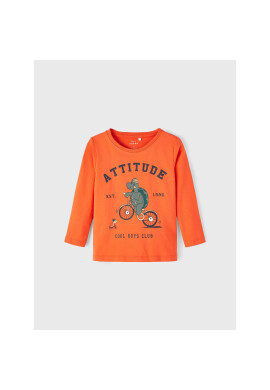 NAME IT Блуза 13212242 Оранжев Regular Fit - Pepit.bg