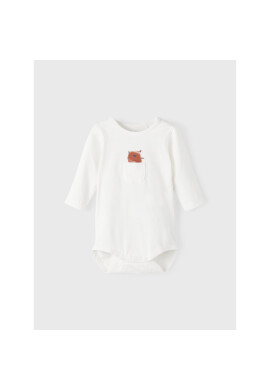 NAME IT Детско боди 13206863 Бял Regular Fit - Pepit.bg