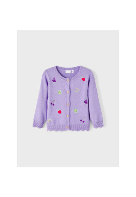 NAME IT Кардиган 13214295 Виолетов Regular Fit - Pepit.bg