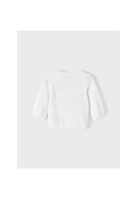 NAME IT Кардиган 13216306 Бял Regular Fit - Pepit.bg