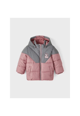 NAME IT Пухено яке 13209104 Розов Regular Fit - Pepit.bg
