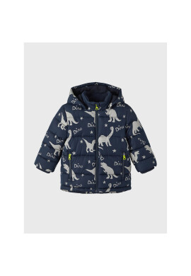 NAME IT Пухено яке 13209385 Тъмносин Regular Fit - Pepit.bg