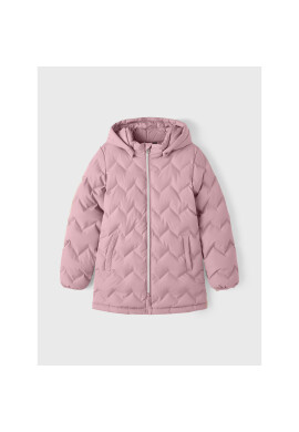 NAME IT Пухено яке 13206407 Розов Regular Fit - Pepit.bg