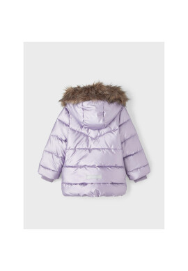NAME IT Пухено яке 13218548 Виолетов Regular Fit - Pepit.bg