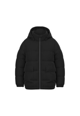 NAME IT Пухено яке 13219023 Черен Regular Fit - Pepit.bg