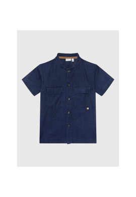 NAME IT Риза 13200234 Тъмносин Regular Fit - Pepit.bg