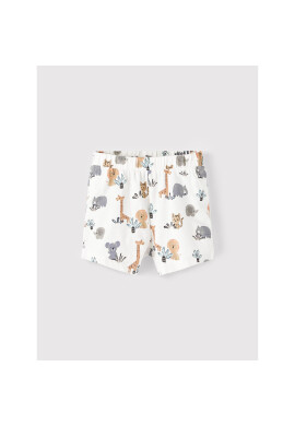 NAME IT Спортни шорти 13203209 Бял Regular Fit - Pepit.bg