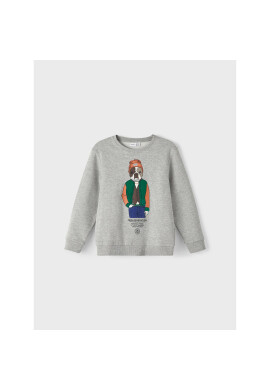 NAME IT Суитшърт 13210914 Сив Regular Fit - Pepit.bg