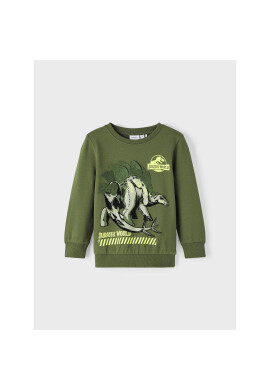 NAME IT Суитшърт 13219775 Зелен Standard Fit - Pepit.bg