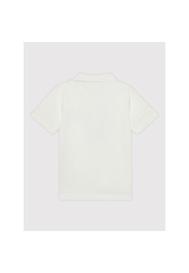 NAME IT Тениска с яка и копчета 13200330 Бял Regular Fit - Pepit.bg