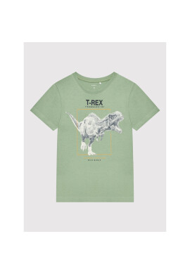 NAME IT Тишърт 13198380 Зелен Regular Fit - Pepit.bg