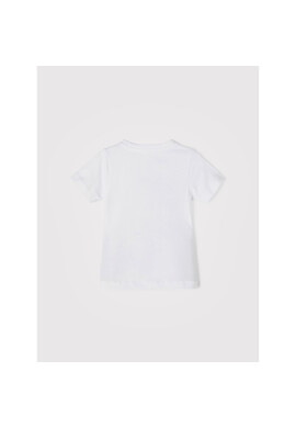 NAME IT Тишърт 13199621 Бял Regular Fit - Pepit.bg