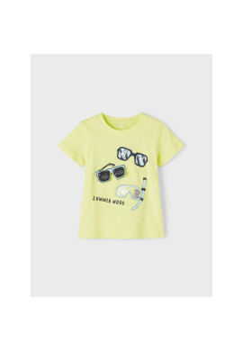 NAME IT Тишърт 13199621 Зелен Regular Fit - Pepit.bg
