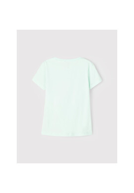 NAME IT Тишърт 13202816 Зелен Regular Fit - Pepit.bg