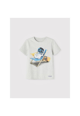 NAME IT Тишърт 13203678 Сив Regular Fit - Pepit.bg