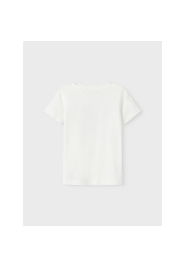 NAME IT Тишърт 13213252 Бял Regular Fit - Pepit.bg