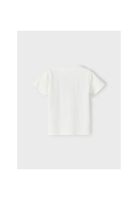 NAME IT Тишърт 13213254 Бял Regular Fit - Pepit.bg