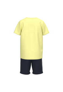 NAME IT Комплект тишърт и спортни шорти 13213261 Жълт Regular Fit - Pepit.bg