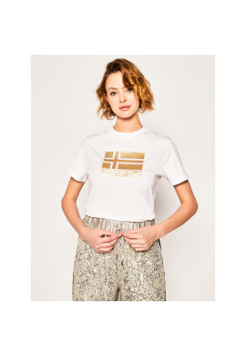 Napapijri Тишърт Shyamoli NP0A4E3U0 Бял Regular Fit - Pepit.bg