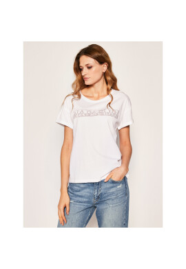 Napapijri Тишърт Siccari NP0A4E3W0 Бял Regular Fit - Pepit.bg