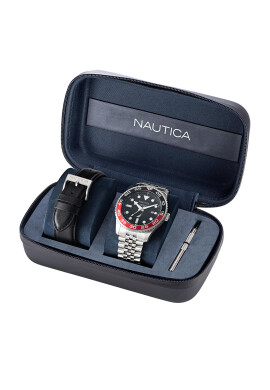 Nautica Часовник Pacific Beach Box Set NAPPBF145 Сребрист - Pepit.bg