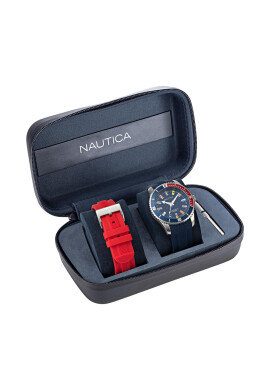 Nautica Часовник Pacific Beach Box Set NAPPBS038 Тъмносин - Pepit.bg