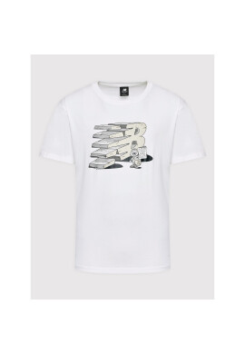 New Balance Тишърт MT21568 Бял Relaxed Fit - Pepit.bg