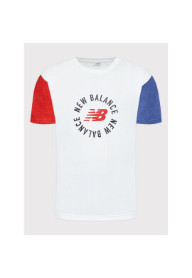 New Balance Тишърт MT21901 Бял Relaxed Fit - Pepit.bg