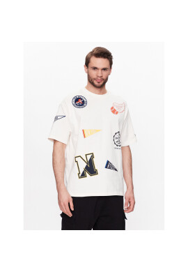 New Era Тишърт Heritage Badge 60332230 Бял Oversize - Pepit.bg