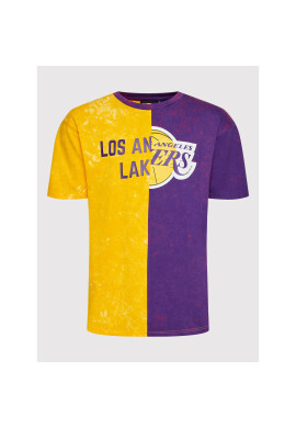 New Era Тишърт LA Lakers Split Graphic 13083855 Жълт Regular Fit - Pepit.bg