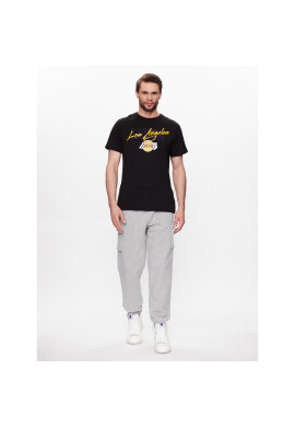 New Era Тишърт NBA Script LA Lakers 60332183 Черен Regular Fit - Pepit.bg