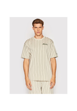 New Era Тишърт Prinstripe 13083884 Бежов Oversize - Pepit.bg
