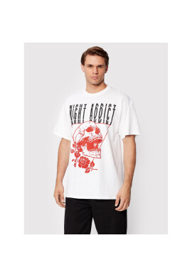 Night Addict Тишърт MTS-NA574SKULL Бял Regular Fit - Pepit.bg